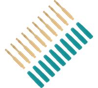 10pcs Banana Plugs Gold Plated 2mm Male Connector Insulated Metal Plugs with Housing for Testing EquipmentGreen (Fiches bananes plaquées or, connecteur mâle de 2 mm, fiches métalliques isolées avec bo