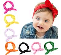10PCS Bandeaux En Coton De Cheveux Pour Bébés, Serre-tête élastique D'un Style Des Oreilles De Lapin Pour Les Petites Filles, Accessoires Mignons Pour Bébés Ou Petites Filles, Couleur Random