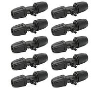 10Pcs Barbed Tee Drip Irrigation Tubing for Irrigation Fittings, 8/11 to 4/7 Reducing Tee with Buckle, Tube Anti Drop Locked Reducing Tee Fits for Greenhouse Garden