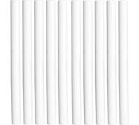 10pcs barres de cire à cacheter multicolores petits outils ronds à tamponner pour les cartes d'invitation de bricolage enveloppes (blanc)