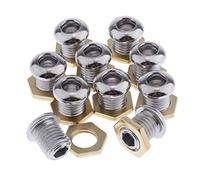 10pcs Batterie Ventilation Avec Joint Basse Tom Caisse Claire Pièces Accessoires