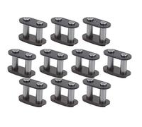 10pcs Bicycle Missing Link, chaîne réutilisable Connecteur de joint principal T8F Chaîne Master Link en acier Connecteurs de résistance à l'usure légère Remplacement direct