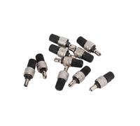 10pcs Bike Tire Valve Core Kit with Cap Nickel Plated Brass German Valve Stems Core for Electric Vehicles