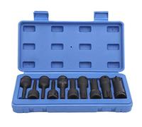 10pcs Bit de tournevis à douille carrée 1/2 pouces Définir la trousse d'outils de réparation automobile CR-MO de haute qualité