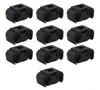 10Pcs Black Brake Line Clips for 5mm Pipe(10PCS)