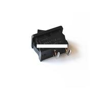 10Pcs Black Push Button Switch 6A/250V 10A/125V KCD1 2Pin Right Curved Needle Snap-in On/Off Rocker Switch 21MM*15MM BLACK