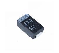 10PCS Black thin section 470UF 6.3V D type 7343 patch tantalum capacitor over the tape MQXFCZUX