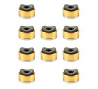 10pcs Blocs Glisseurs Axe Vélo Anti-Dérapant M5 pour m6 10pcs | Anti-glissement, anti-desserrage, métal complet, M5/ pour m6, installation sécurisée durable(Gold Color)