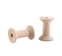 10pcs Bobines de Fil Vides en Bois pour la Fting et Le Stockage - et Conception Polyvalente, 47 Mm X 31 Mm