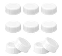 10pcs Bouchons de Biberons Étroits pour Dr Brown et Medela Biberons, Sans BPA Remplacement des Bouchons de Biberons Voyage et Stockage avec Joint d'Étanchéité pour Ameda Biberons (Blanc)