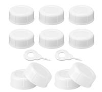 10pcs Bouchons Étroits pour Biberons Dr Brown et Medela, Sans BPA Couvercles de Remplacement pour Biberons de Voyage et de Stockage avec Aiguilles Perforantes pour Ameda et autres accessoires (Blanc)