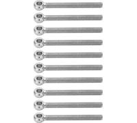 10Pcs Boulons à Oeil Acier Inoxydable 304 M6x60 Vis Crochets pour Serrage Connexion