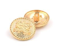 Bestowal 10PCS Boutons de Vêtements - Mode Bouton de Couture en Forme de Bouton en Métal en Forme de Bouton pour Les Hommes Femmes Blazer, Manteau, Uniforme, Chemise, Costume et Veste (Argent, 20mm)