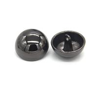 10pcs boutons ronds en métal champignon 10mm - 25mm pour manteau sacs en tricot décoration boutons de couture, Noir, 23mm