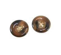 10pcs boutons ronds en résine de 15 à 34mm à 4 trous pour pull, costume, manteau, accessoires de couture de vêtements