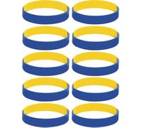 10pcs Bracelets en caoutchouc ukrainiens Bracelet Ukraine pour les supporters sportifs Hommes Femmes