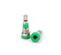 10Pcs Brass 4mm Female Jack Panel Test Socket Connector for Non-Shrouded Plugs AUOQKQUT(Green)