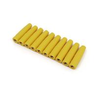 10Pcs Brass 4mm Insulated Female Jack Plug Wire Solder Connector AUOQKQUT(Gelb)