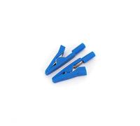 10Pcs Brass 5 Colors 41mm Insulated Test Alligator Clip With 2mm Female Jack NWPNLXEA(Blau)
