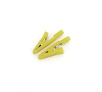 10Pcs Brass 5 Colors 41mm Insulated Test Alligator Clip With 2mm Female Jack NWPNLXEA(Gelb)
