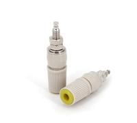 10Pcs Brass M5 Type High Current 4mm Female Jack Panel Socket Test Binding AUOQKQUT(Gelb)