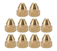 10PCS Brass Misting Nozzle, Female Thread Fine Misting Water Nozzles Atomizing Mist Sprayer for Outdoor Cooling System Dust Control Plant Irrigation (G3/4in Female Thread)