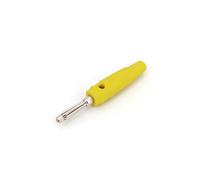 10Pcs Brass Nickel Plated 4mm Male Screw Type Stackable Plug Connector NWPNLXEA(10Pcs Yellow)