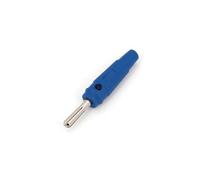 10Pcs Brass Nickel-Plated Cross 4mm Male Stackable Banana Plug Solder Type Connector MQXFCZUX(Blau)