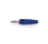 10Pcs Brass Side Stackable Screw Type 4mm Male Plug Test Probe Connector MQXFCZUX(Blau)
