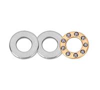 10Pcs Butée à Roulement à Billes En Acier Miniature De Haute Précision Roulements à Plat En Acier Plat Ensemble Roulement à Billes De Poussée(F5-12m 5 * 12 * 4mm)