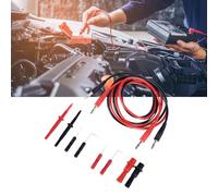 10pcs Câbles De Test, Kit de Pointes de Mesure pour Multimètre Multimeter Leads,10PCS Set Multimeter Test Leads Kit Universal Black and Red Electrical Multimeter Testing Probe Set