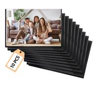 10Pcs Cadre Photo Magnetique Frigo,Cadre Magnetique pour Photos 10 x 15 cm/4 x 6 Pouces, pour Réfrigérateur, Casier, Bureau, Noir