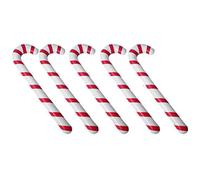 10Pcs Canne à Sucre Gonflable de Noël Intérieur Extérieur Cour Jardin Porche Décorations de Pelouse