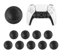 10PCS Capuchon Joystick,Remplacement des Capuchons Usés en TPU pour Thumbstick Cap Cover Game Controllers Protections pour Sticks Analogiques Accessoires de Manette de PS5/PS4, Noir