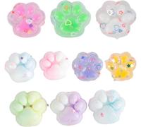 10Pcs Cat Taba SquishyFufu SquishyJouet Fidget à Pattes de ChatJouet à Pincer en SiliconeTaba Squishy Paw pour Les FillesLes GarçonsLes fêtes d'anniversaireLes Cadeaux Anti-Stress