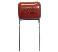 10pcs CBB capacitor 124 1000V 124J 1KV 0.12uF 120nF P15 CBB22 Metallized Polypropylene Film Capacitor Capacitance Meters
