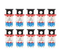 10pcs Circuit Breaker Lockout PiS PiS Pin vers l'intérieur du verrouillage d'isolation miniature Dispositif de sécurité professionnel pour la zone d'isolement de puissance