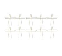 10pcs Clip de Page Livre en Acier Inoxydable Électroplaqué, Porte - Partition Piano Portable - Durable et Antidéformation, Idéal pour Lecture, Cuisine et Musique (Ou)