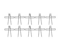 10pcs Clip de Page Livre en Acier Inoxydable Électroplaqué, Porte - Partition Piano Portable - Durable et Antidéformation, Idéal pour Lecture, Cuisine et Musique (Noire)