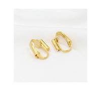 10pcs Clip-on Earring Findings Adjustable Components Screw Back Ear Wire Non Pierced Earring Converter for Jewelry Making Golden