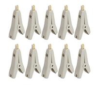 10pcs Clip Positif négatif Connecteur en laiton plaqué or 25 mm Ouverture J60043 Clips de test électrique premium pour les chargeurs de batterie de voiture et l'équipement (1 paquet)