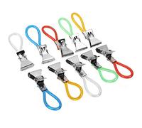10pcs Clips Hanging Serviette de Plage Multi Torchon Clips Clamp Utiles Crochets Set Ménage Couleur aléatoire