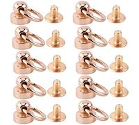 10pcs Clous à rivets en laiton Vis à Clous Accessoire d'artisanat en cuir