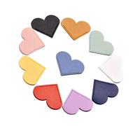 10pcs Coeur En Forme De Bookmarks En Cuir Page Page Books Bookers Lire Accessoire Pour Le Livre Lover Professeur Écrivain Anti Bend Livre Protégeurs