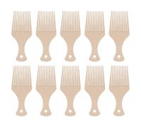 10pcs Coil Pick Peigne large dents de dents afro Peigne de style pour coiffure bouclée Salon de coiffeur professionnel Salon Home Ergonomic Gandage Lightweight Durable Pack de 10