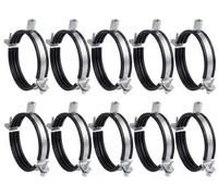 10pcs, Collier de Serrage 100mm Avec Joint en Caoutchouc, Filetage M8/M10, Support en Acier Pour Tuyau de Ventilation, Gaine Spiralée ou Descente D’eau, Montage Mural ou Plafond, de Steinberg14