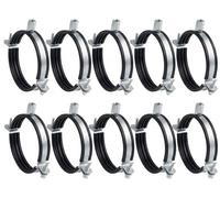 10pcs, Collier de Serrage 125mm Avec Joint en Caoutchouc, Filetage M8/M10, Support en Acier Pour Tuyau de Ventilation, Gaine Spiralée ou Descente D’eau, Montage Mural ou Plafond, de Steinberg14