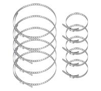 10pcs Collier Soufflet Cardan, Collier de Serrage Métallique, Collier Soufflet Cardan Universel, 20-50mm 50-120mm Collier de Serrage, Convient à Tous Types de Conduits de Ventilation et Automobiles