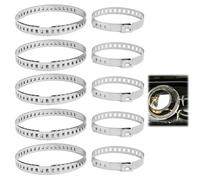 10PCS Colliers de Serrage pour Soufflet de Cardan Universel - 5 Grands et 5 Petits, Collier Serrage Soufflet en Acier Inoxydable, pour la Plupart des Véhicules, Installation Facile sans Outils