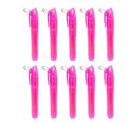 10pcs Colored Oblied Tip Lightlighter Marker Avec Anneaux Métalliques Sécheur Pour Le Journal Scrapbooking Calendar Smooth Writing Highlighters